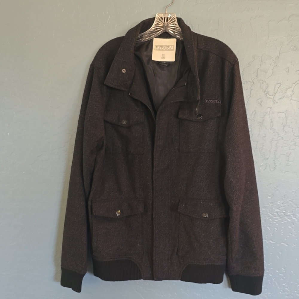 Ezekiel Charcoal Military Field Jacket